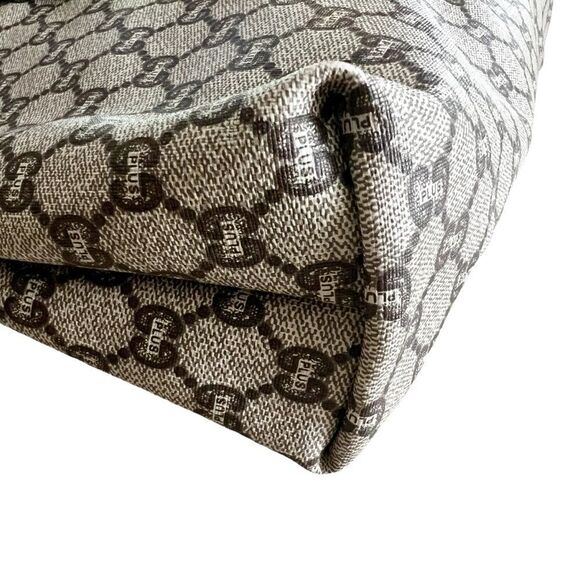 GUCCI Plus Web Sherry Line GG Plus Shoulder Tote Bag PVC Leather - Picture 11 of 16